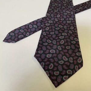 Jonathan Mens Necktie Silk Paisley Classic Length 3.25” Width